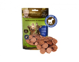ДЕРЕВЕНСКИЕ ЛАКОМСТВА для мини-пород Медальоны из ягненка 55 гр