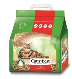 Наполнитель Cat`s Best Original для кошачьих туалетов, древесный комкующийся, 5 л