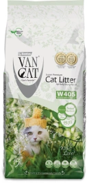 Van Cat комкующийся наполнитель без пыли с ароматом Стандарт, без пыли, 15 кг