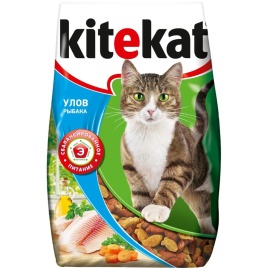 Kitekat Улов Рыбака сухой корм для взрослых кошек с рыбой - 1,9 кг