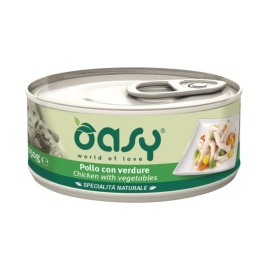 Oasy Wet dog Specialita Naturali Chicken Vegetables дополнительное питание для взрослых собак с курицей и овощами в консервах - 150 г