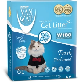 Van Cat комкующийся наполнитель без пыли с ароматом весенней свежести, 6л