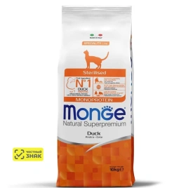 Сухой корм Monge Cat Speciality Line Monoprotein Adult Salmon для взрослых кошек с лососем, 10 кг