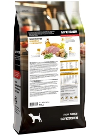 Сухой корм GO'KITCHEN для щенков и собак всех возрастов для чувствительного пищеварения с индейкой, 9.98 кг