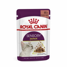 Royal Canin Sensory smell паучи для взрослых кошек стимулирующие обонятельные рецепторы, кусочки в соусе - 85 г