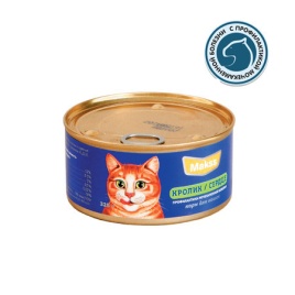 Влажный корм Maks's для кошек с кроликом и сердцем - 325 г