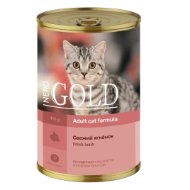 Влажный корм Nero Gold  для кошек "Свежий ягненок", 415 г