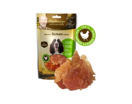 ДЕРЕВЕНСКИЕ ЛАКОМСТВА 100 % Мяса Куриные дольки нежные для собак 90 гр