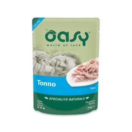 Oasy Wet cat Specialita Naturali Tuna дополнительное питание для кошек с тунцом в паучах - 70 г