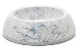 Мраморно-серая с белым пластиковая миска SAVIC Delice 1 Marble для животных, 0,3 л
