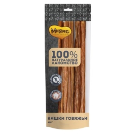 Мнямс лакомство для собак кишки говяжьи 40 г