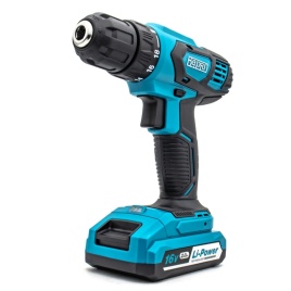 Дрель аккумуляторная ВАРЯГ ДА-16/2 (16В, пат10мм, 2 скорости, 30Нм, АКБ Li-ion 2,0Ач) кейс, 2 АКБ, З/У (1/5)