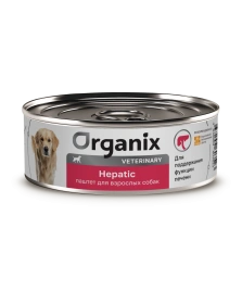 Влажный корм Organix Veterinary Hepatic для взрослых собак для поддержания функции печени, 100 г