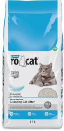 Наполнитель Ro Cat комкующийся без пыли "Натуральный", 12.75 кг