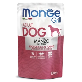 Влажный корм Monge Dog Grill Beef для собак с говядиной, 100 г