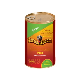 Влажный корм Вилли Хвост для собак с уткой - 1,230 кг