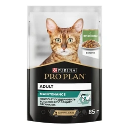 Влажный корм Purina Pro Plan Maintenance Lamb для взрослых кошек, с ягненком в желе, 85 г