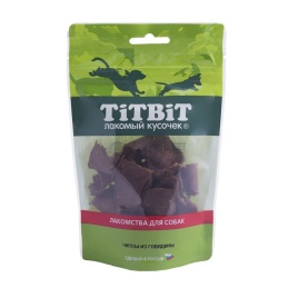 TiTBiT Чипсы из говядины для собак, золотая коллекция - 45 г