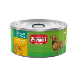 Четвероногий Гурман Готовый обед потрошки с гречкой 325 г