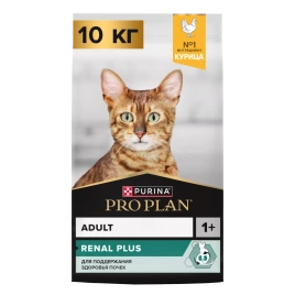 Сухой корм PRO PLAN Renal Chicken для взрослых кошек, с курицей, 10 кг
