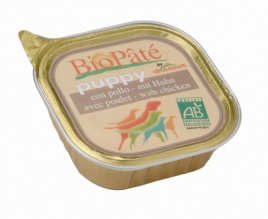 Almo Nature Daily Menu Puppy Bio Pate Chicken&Vegetables паштет для щенков с курицей, овощами и молоком - 300 г