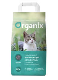 Наполнитель Organix впитывающий для кошачьего туалета, с ароматом атлантический бриз, 32 л