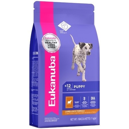 Eukanuba Puppy Lamb & Rice для щенков с ягненком и рисом - 1 кг фото 1