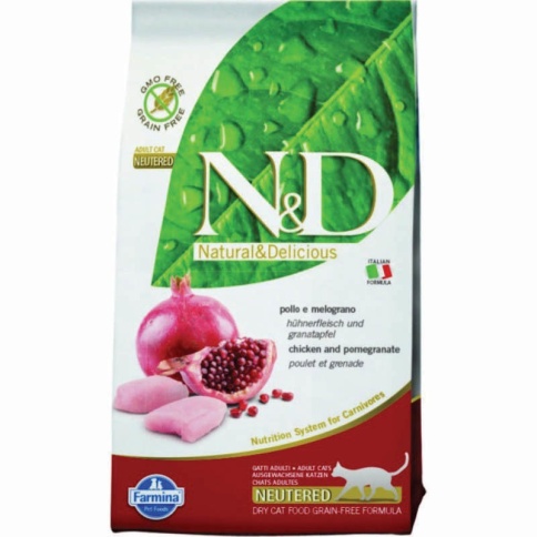 Farmina N&D Grain-Free Feline Chicken & Pomegranate Neutered - 10 кг фото 2