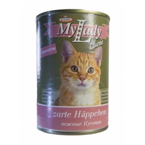 Консервы Dr. Alder's My Lady Classic для взрослых кошек с крольчатиной 415 г фото 2