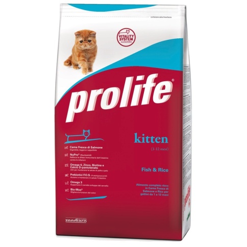 Prolife Kitten сухой корм для котят с рыбой и рисом - 400 г фото 2