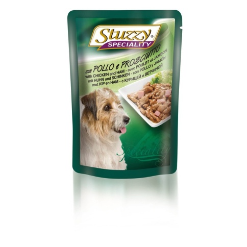 Stuzzy Speciality Dog для собак в паучах с курицей и ветчиной - 100 г фото 2
