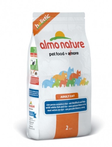 Almo Nature Holistic Adult Cat White Fish & Rice 12 кг фото 1