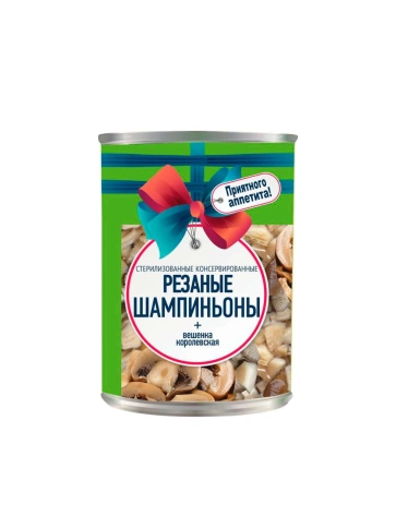 Шампиньоны и вешенки конс. рез, «Приятного аппетита!» 400 г. фото 1