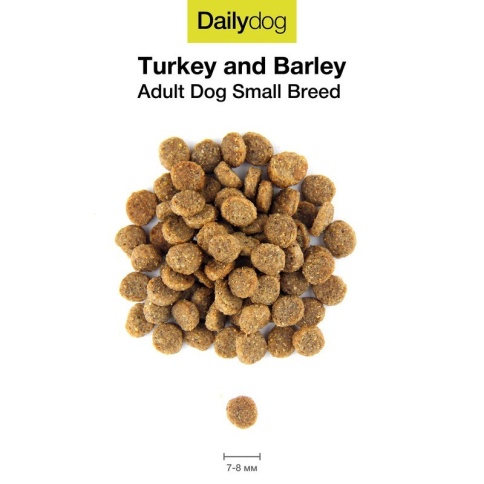 Сухой корм Dailydog Adult Small Breed для взрослых собак мелких пород с индейкой и ячменем 3 кг фото 1