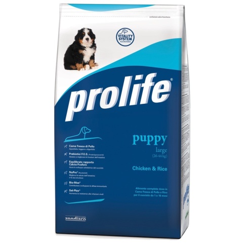 Prolife Dog Puppy Large Breed сухой корм для щенков крупных пород с курицей и рисом - 3 кг фото 2