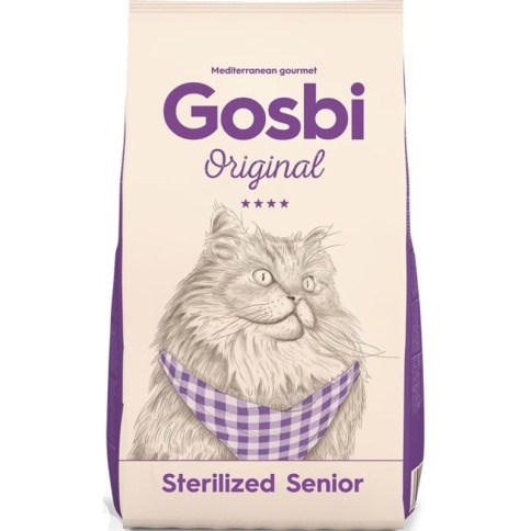 Сухой корм Gosbi Original Cat Sterilized Senior для пожилых стерилизованных кошек с курицей и индейкой - 3 кг фото 1