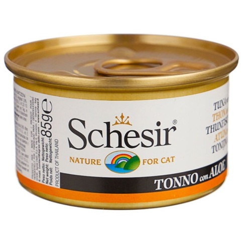Schesir для кошек с тунцом и алое - 85 г фото 2