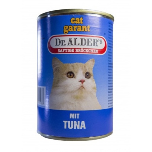 Консервы Dr. Alder's Cat Garant для взрослых кошек с тунцом 415 г фото 2