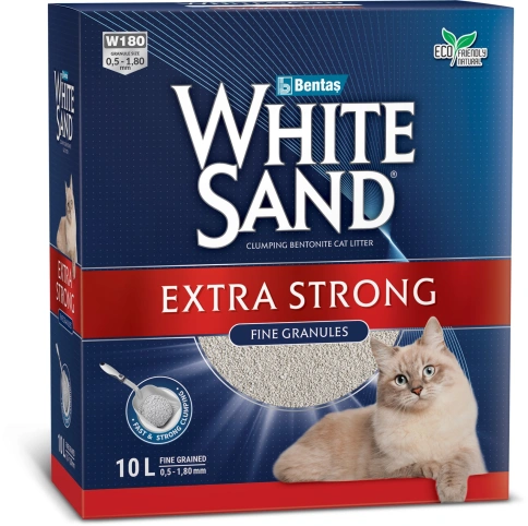 Наполнитель White Sand комкующийся "Экстра", без запаха, 8.5 кг фото 1