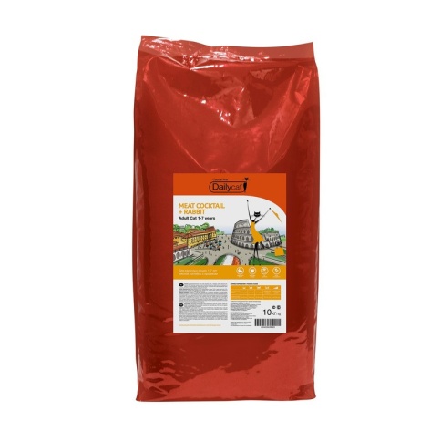 Dailycat Casual Line Meat Cocktail with Rabbit корм для кошек мясной коктейль с кроликом 10 кг фото 1