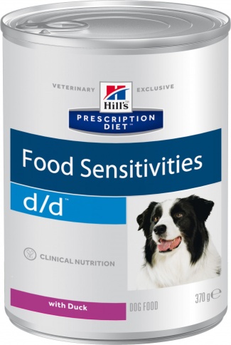 Влажный диетический корм для собак Hill's Prescription Diet d/d Food Sensitivities при пищевой аллергии, с уткой - 370 г фото 1