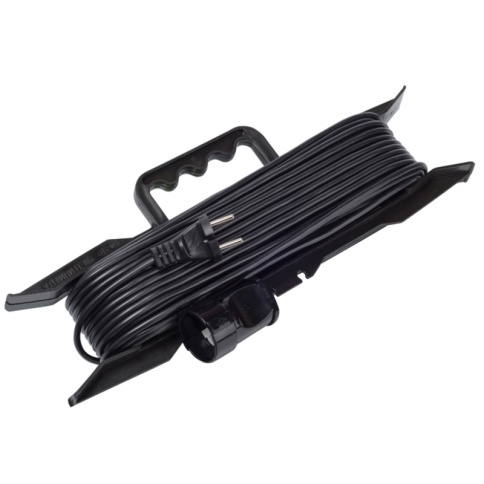 Удлинитель на рамке У1С-1-20 1 розетка, с заземлением, ПВС 3х2,5, 20м (1/5) фото 1