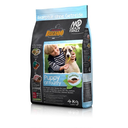 Belcando Puppy GF Poultry сухой корм с птицей для щенков в возрасте до 4 лет, склонных к аллергии - 4 кг фото 1