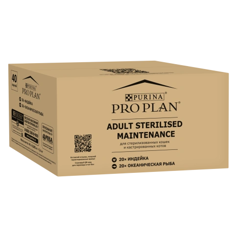 Влажный корм Purina Pro Plan Sterilised Maintenance (мультипак) для стерилизованных кошек (индейка/рыба), 85 г фото 1