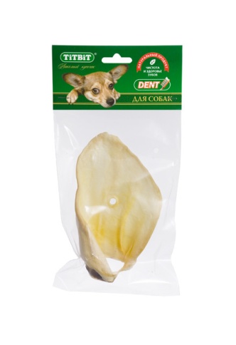 Titbit ухо говяжье 1 - мягкая упаковка фото 1