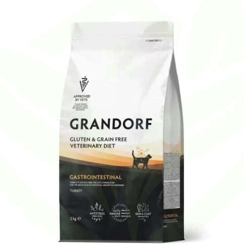 Сухой корм Grandorf Veterinary Diet Gastrointestinal индейка для кошек при расстройствах пищеварения, 2 кг фото 10
