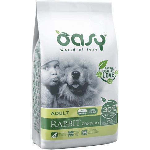 Oasy Dry Dog OAP Adult All Breed сухой корм для взрослых собак всех пород с кроликом - 2,5 кг фото 1