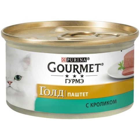 Консервы Gourmet Gold паштет для кошек с кроликом - 85 г фото 2