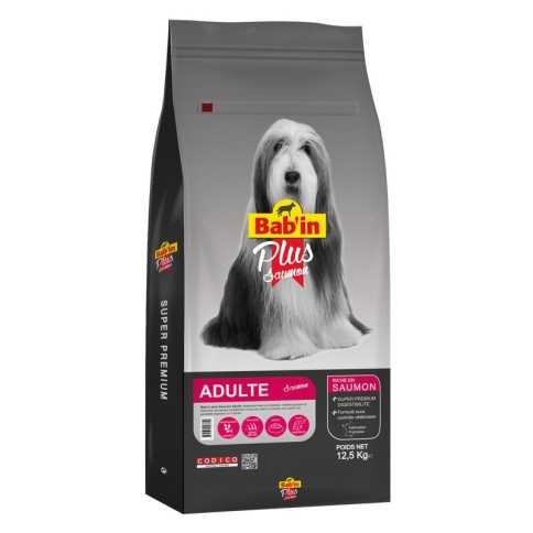 Babin Plus сухой корм для собак средних и крупных пород с лососем - 12,5 кг фото 2