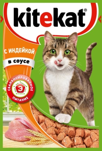 Kitekat корм для кошек в паучах с Индейкой в соусе 85 г фото 1